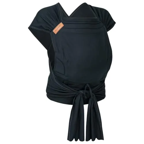 Hoppediz Babytrage Hop-Tye Advanced, Halfbuckle für Neugeborene - Bauchtragen: Half-Buckle Babytrage für Babys von 2,5 - 20 kg mit kuscheligem Tragegefühl und optimaler Unterstützung für Eltern und Kind.
