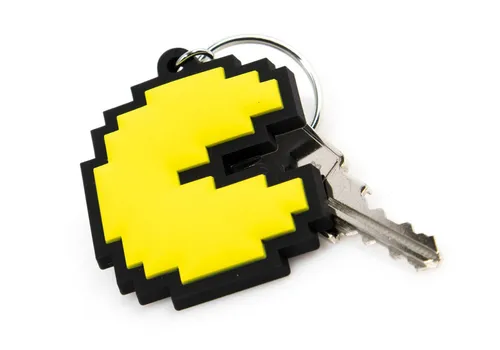 Pac-Man Pixel Schlüsselanhänger Gummianhänger Keychain