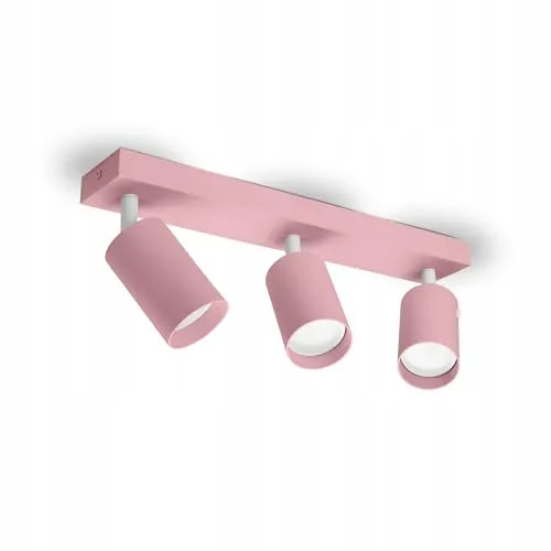 FKL DESIGN Home Deco Deckenlampe Deckenleuchte Kinderleuchte Kinderlampe 3-flammig GU10 Verstellbar Lampenschirm Lampe aus Serie (N975-BZ3-R)