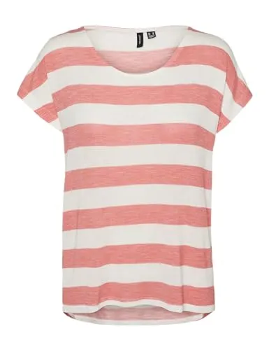 VERO MODA Vmwide Stripe Sl Top Ga JRS Noos