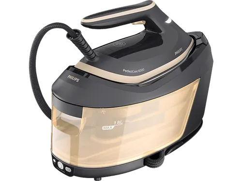 Philips Dampfbügelstation PerfectCare 6000 Series PSG6064 - 2400 Watt, 1800 ml Wassertank, optimaler Dampfstoß von 600 g/min für müheloses Bügeln