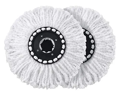 CLEANmaxx Ersatz-Moppaufsatz 2er-Set für Power-Wischmopp | Saugfähige Mikrofaser, ideal für Laminat, Parkett & Fliesen