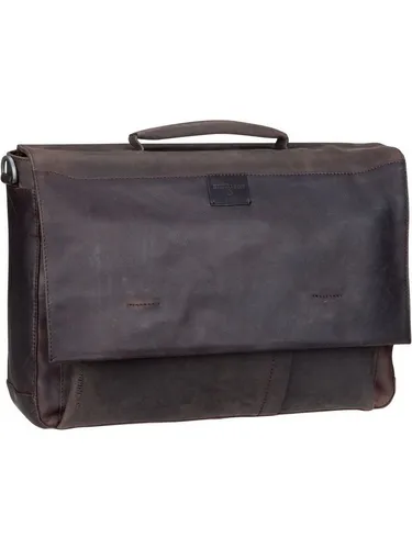 Strellson brick lane jim briefbag lhf Dunkelbraun - Sportive Herren-Schultertasche aus robustem Leder, langlebig und stilvoll für jeden Anlass