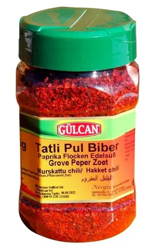 Gülcan Pul Biber Edelsüß 180g – milde Chiliflocken, Paprikaflocken im Döschen