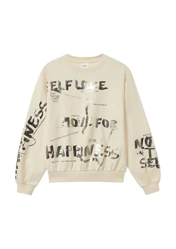 s.Oliver Kuscheliges Oversize Sweatshirt mit Folienprint