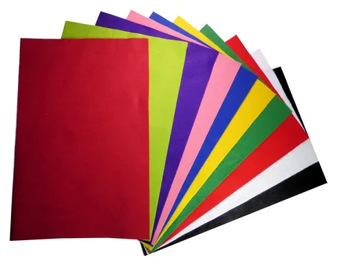 Ursus Bär Filz Bastelfilz Filzplatten 20x30 cm 10 Bogen 150g/qm sortiert