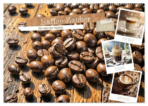 Kaffeegenuss im Wandkalender 2026 - Claudia Schimmack - Entdecken Sie die Vielfalt der Kaffeezubereitung mit diesem stilvollen Kalender von Claudia Schimmack. 14 Seiten voller Inspiration für Kaffeeliebhaber und Genießer.