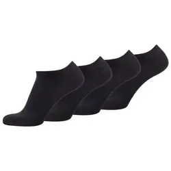 TOM TAILOR Unisex - Erwachsene Sneakersöckchen 4-er Pack, 9415 / TOM TAILOR unisex sneaker 4 pack, Gr. 35-38, Schwarz (black - 610)