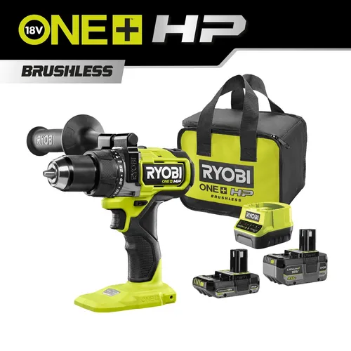 RYOBI 18V ONE+ HP Akku-Schlagbohrschrauber mit 2 Akkus von Ryobi