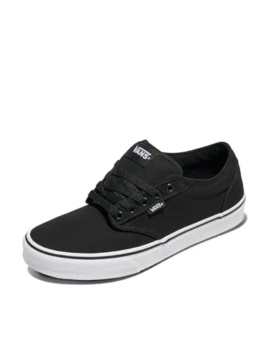 Vans Herren Atwood Sneaker - Canvas Black White, 45 EU - Herren-Sneaker aus strapazierfähigem Canvas mit rutschfester Gummisohle für optimalen Komfort und Stil im Alltag.