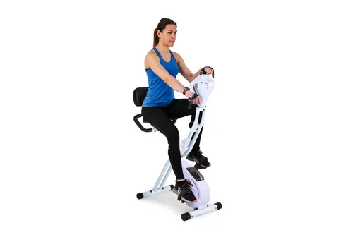 Capital Sports Azura Heimtrainer F-Bike - Fahrradergometer mit klappbarem Design, 8 Widerstandsstufen und integrierten Pulssensor für ein effektives Ausdauertraining zuhause.