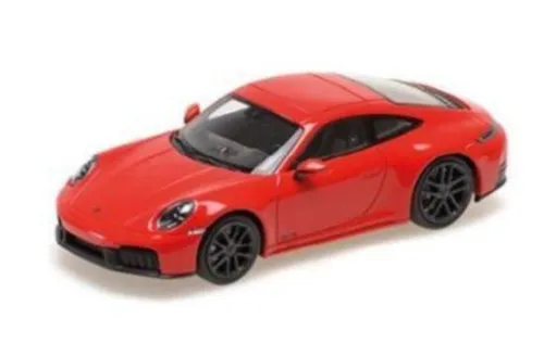 Minichamps 1:43 PORSCHE 911 (992.2) CARRERA GTS – 2024 – ROT - Detailgetreues Modell im Maßstab 1:43, ideal für Sammler und Fans, hochwertig verarbeitet und perfekt für die Vitrine.
