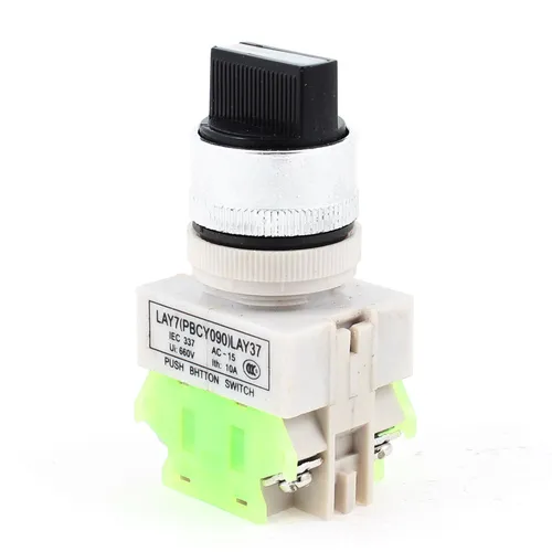 Produktbild On-OFF-ON DPST 3 Position Stellung Dreh auswählen Wahltaster 660VAC 10A