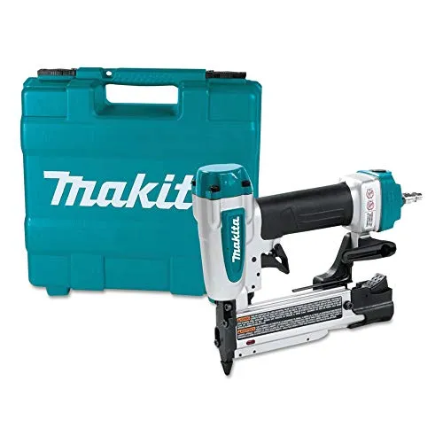 Makita Druckluftnagler AF353 - Tacker für Stiftnägel von 15-35mm, mit Sicherheitsnase und rutschhemmendem Griff für präzises Arbeiten und hohen Komfort. Ideal für Deko-Leisten und Fußleisten.