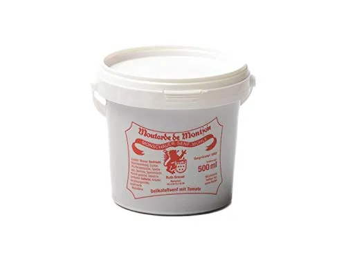 Tomaten Senf - Historische Senfmühle Monschau - Moutarde de Montjoie - Tomatensenf - 500 ml im Nachfülleimer