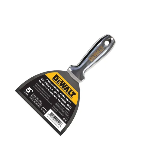 DEWALT Malerspachtel 127mm aus rostfreiem Edelstahl - Spachtel für Trockenbauarbeiten, langlebig und rostfrei, ideal für präzise Malerarbeiten und Renovierungen.
