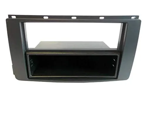 Audioproject A247 - Autoradio Radioblende Doppel DIN - 1 DIN kompatibel für SMART ForTwo 451 2007-2010 - SMART ForFour 454 2004-2006 Einbaurahmen mit Fach schwarz