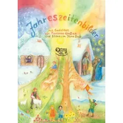 Jahreszeitenbilder: Wendekalender - Advent & Weihnachten Geschenkbücher, kunstvolle Illustrationen für jede Jahreszeit und ideal als dekoratives Geschenk