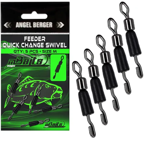 Magic Baits Feeder Quick Change Swivel Method Feeder Wirbel Angelwirbel