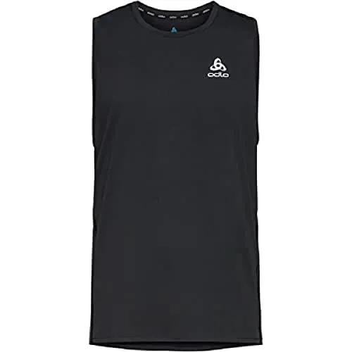 Odlo Laufshirt Herren Kurzarm Zeroweight Chill-Tec - Sport Shirt für Männer - Tanktops aus 100% recyceltem Polyester, mit hervorragendem Feuchtigkeitsmanagement und reflektierenden Details für mehr Sicherheit beim Laufen.
