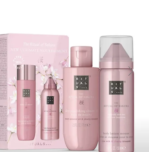 RITUALS Sakura Mini-Geschenkset 75 ml Dusch-Öl + 50 ml Bodylotion Neu & Ovp
