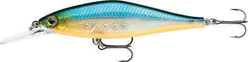Rapala - Shadow Rap Shad Deep Angelköder - Angelzubehör mit Balsaholzkonstruktion - Süßwasser Spinnköder - Lauftiefe 1.5-1.8m - Fischköder 9cm, 12g - Hergestellt in Estland - Blue Ghost