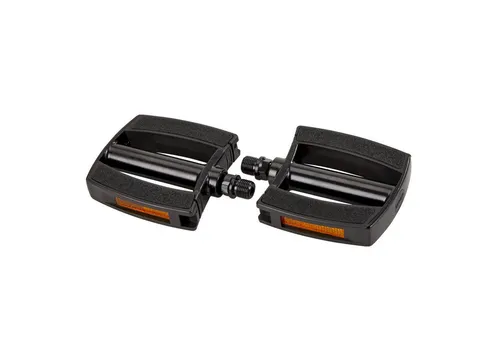 MATRIX Fahrradpedale PE85 Trekking-Comfort-City Pedalpaar schwarz - Robuste Fahrradpedale in Schwarz, ideal für Trekking, Comfort und City-Räder. Bieten hervorragenden Grip und Komfort für jedes Abenteuer.