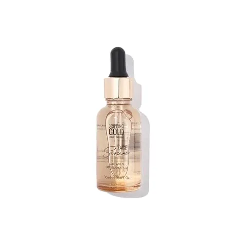 Dripping Gold Luxury Tanning Collagen Face Serum 30 ml – Selbstbräuner für strahlende Haut - Das Dripping Gold Luxury Tanning Collagen Face Serum, 30 ml, zaubert eine natürliche Bräune für Ihr Gesicht. Ideal für ein gleichmäßiges Hautbild, spendet es Feuchtigkeit und sorgt für ein samtweiches Hautgefühl.