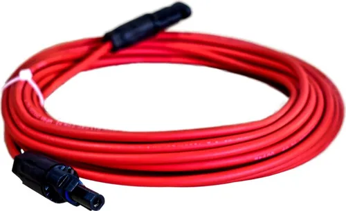 8m Solarkabel Verlängerungskabel 4mm² mit Solarsteckern MC4 rot
