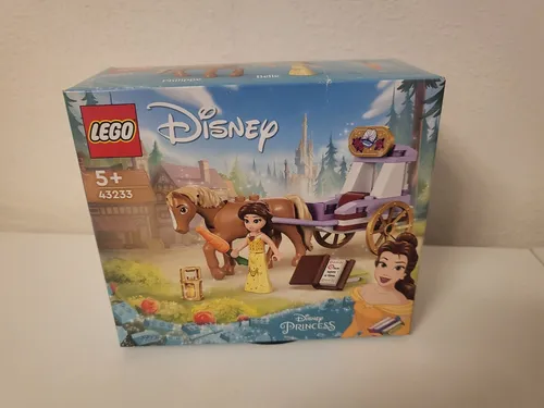 LEGO Disney Princess Belles Pferdekutsche (43233) - Kreatives Bauspielzeug für Prinzessinnen, mit austauschbaren Verzierungen und digitalem Bauabenteuer