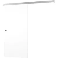 inova wohnen Schiebetür Holzschiebetür Weiß - Komplett Set mit Softclose-Funktion - Schiebetüren für Wohnzimmer, Küche und mehr. Inklusive Schienensystem und Griff, wartungsfrei und leise laufend. Erhältlich in verschiedenen Größen.
