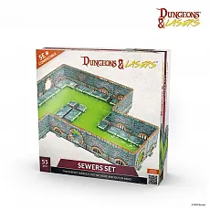 Archon Studio Dungeons and Lasers - Sewers Set - 53 Teile - Gesellschaftsspiel Zubehör für Rollenspiele und Miniaturspiele, ideal zum Erstellen von geheimen Verstecken in Dungeons und Abenteuern.