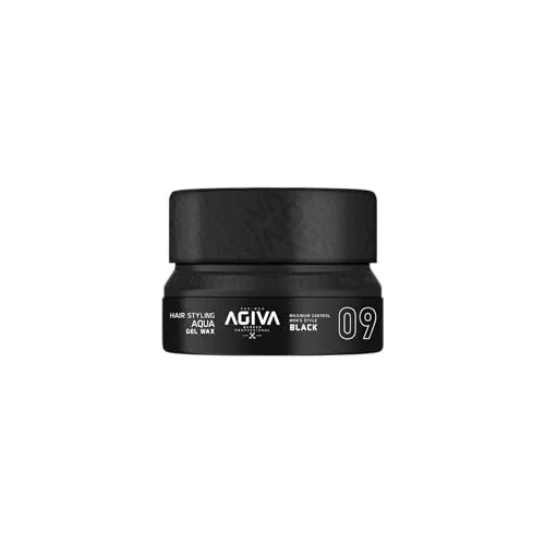 Agiva Hair Styling Aqua Gel Wax 09 - Black 155ML in orange von Agiva