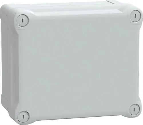 Schneider Electric Industriegehäuse NSYTBS191610H IP66 grau - Robustes Leergehäuse aus Kunststoff mit IP66-Schutz, ideal für den Einsatz in anspruchsvollen Umgebungen. Perfekt für die Aufputzmontage in der Elektronik.