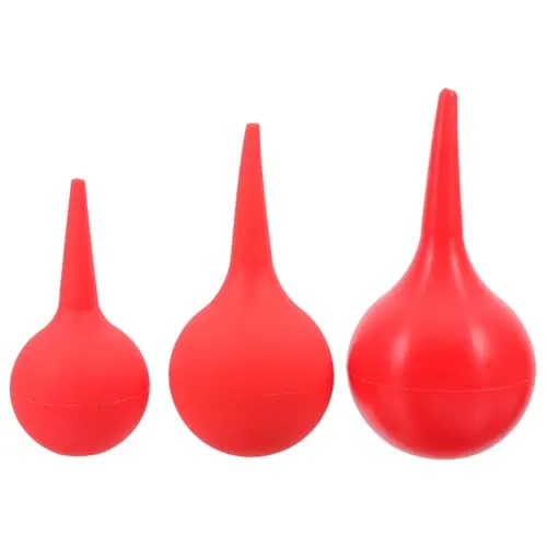 Supvox Ohrwaschbirnen Set 30Ml 60Ml 90Ml Mit Anti-Rutsch-Griff Und Kegelförmiger Spitze Für Sichere Ohrenreinigung Bei Babys Kindern Und Erwachsenen