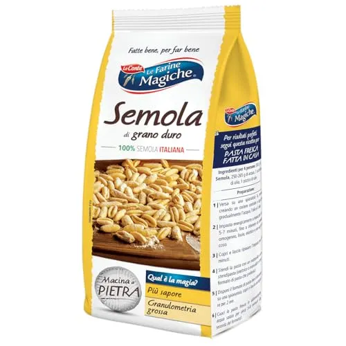 Lo conte Le farine magiche Semola Di Grano Duro Hartweizengries 500g