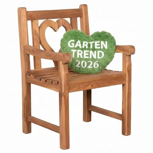 MR. DEKO Gartensessel Anker Teak-Holz | Wetterfester Outdoor-Stuhl mit Armlehnen - Hochwertiger Gartensessel aus robustem Teakholz, der Sonne, Regen und Kälte widersteht. Ideal für den Garten oder Balkon, sorgt für stilvolle Entspannung im Freien.