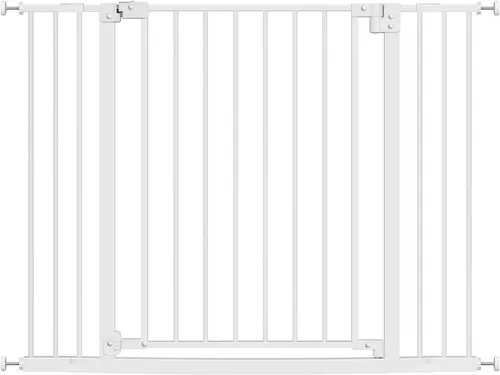Woltu Treppenschutzgitter mit Verlängerungen, 75-107 cm, weiß
