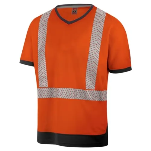 WÜRTH MODYF Warnschutz T-Shirt Fluo orange anthrazit - Größe XXL