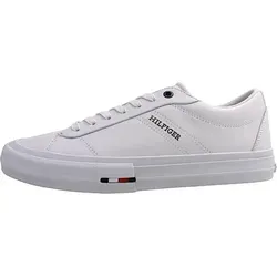 Tommy Hilfiger Hi Vulc Street Herren sportlicher Schnürer in Weiß, Größe 41 - Weiß - 41