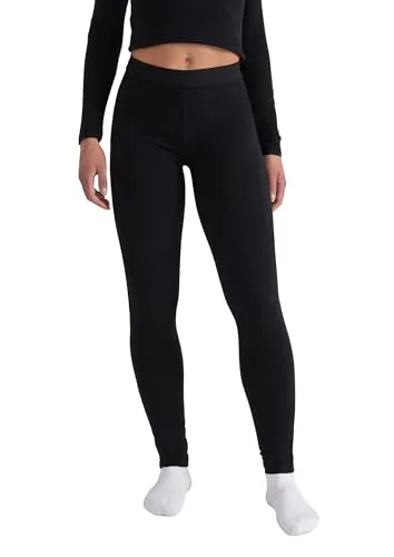 Style & Republic Damen Leggings High Waist Baumwolle – Atmungsaktive Yoga Hose | Ultra-weiche Sporthose für Pilates, Fitness & Freizeit, Elastischer Bund, komfortable Passform,Schwarz,L