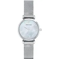 Emporio Armani AR1955 Perlmutt-Mesh-Armband Damenuhr von Emporio Armani