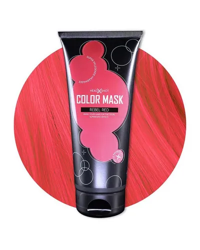 Haarmaske Headshot Color Mask Haarmaske Rebel Red (200 ml), Packung, mischbar, ammoniakfrei & frei von schädlichen Stoffen