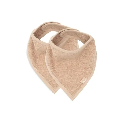 Jollein Lätzchen Bandana ca. 37 x 24,5 cm Biscuit 2er Pack | 029-867-00103