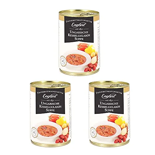 Ungarische Kesselgulaschsuppe 3er-Set Dosen, 1200 milliliter