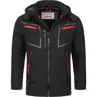 Arctic Seven Herren Softshell Jacke Schwarz