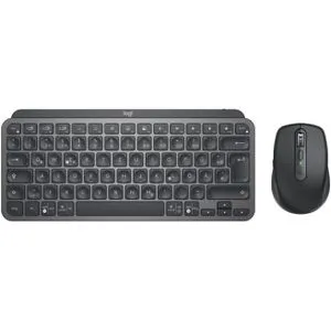 MX Keys Mini Combo for Business - Kabelloses Tastatur-Maus Set, QWERTZ Deutsch mit Hintergrundbeleuchtung für effizientes Arbeiten im Büro und Home Office