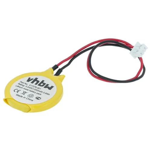 vhbw BIOS-Batterie kompatibel mit HP Compaq Presario CQ70, CQ60, CQ50 Computer Notebook (200 mAh, 3 V, Li-Ion)