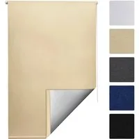 Sol Royal Thermorollo SolReflect T42 - Verdunkelungsrollo 40x160 cm - Seitenzug- & Springrollos, ohne Bohren anbringbar, idealer Wärmeschutz und Sichtschutz für jeden Raum, inklusive Montageanleitung und Befestigungsmaterial.