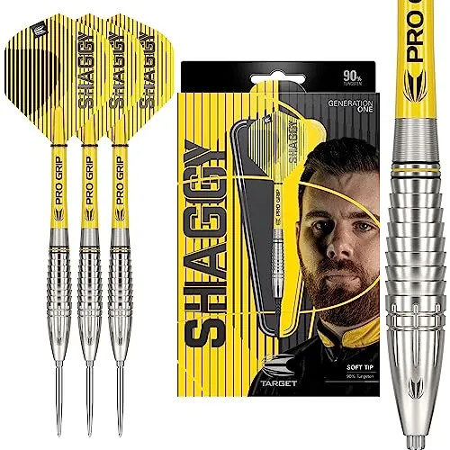 Target Darts Scott Williams 1. Gen. 90% Wolfram Swiss Point Steeldarts-Set Dartpfeile (23 g)